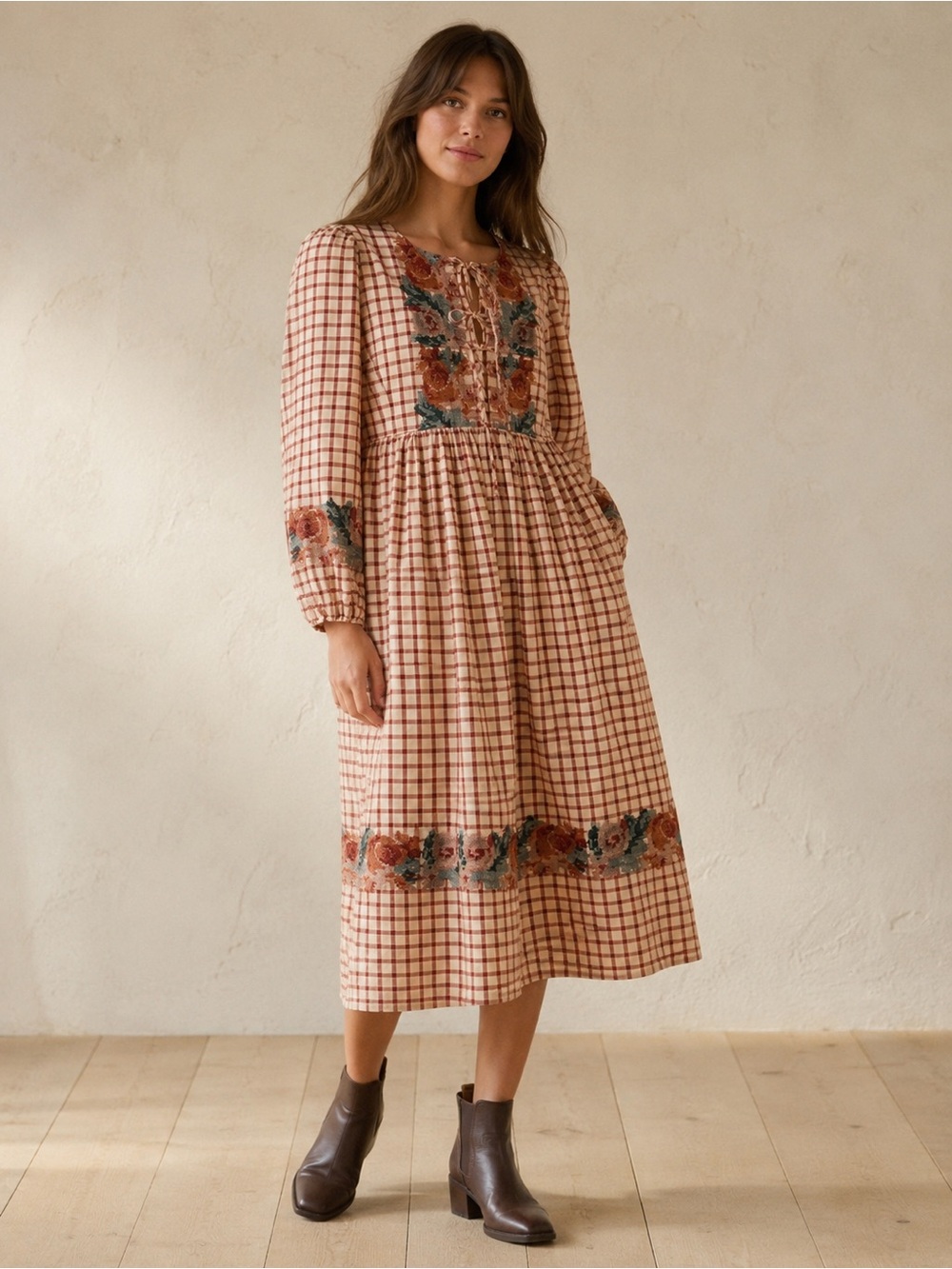 Sezane X Sea New York Dakila Dress Women’s Size 2 34 Midi Embroidered Boho Q